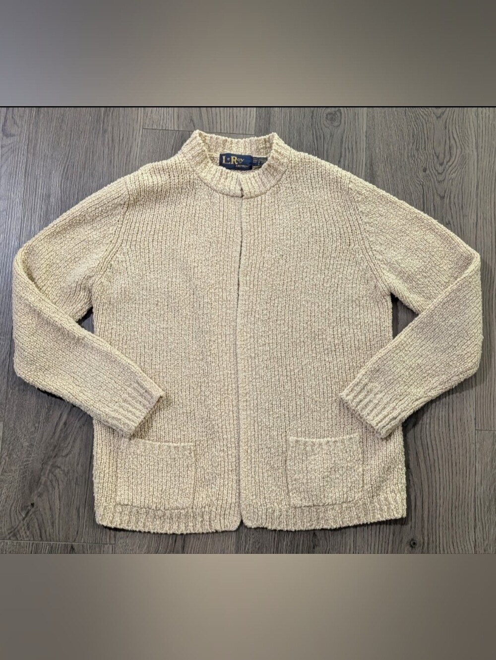 Vintage LeRoy Knitwear 100% Acrylic Cardigan